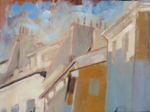 Rooftops with chimney pots, Aix en Provence
Oil on canvas, 30 x 40
£200